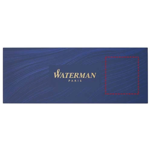 Guľôčkové pero Expert - Waterman – černá – tlačová plocha – Predná strana