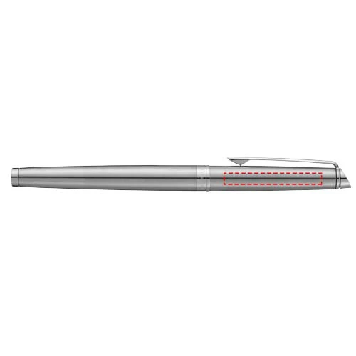 Hémisphère Rollerball pero - Waterman – stříbrná – tlačová plocha – Viečko