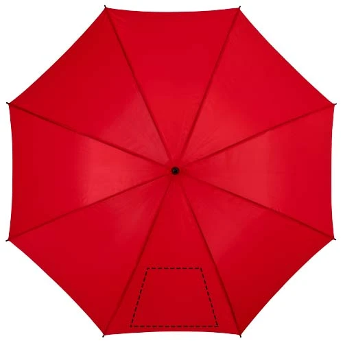 Automatický dáždnik Berry 23 palcový – červená – tlačová plocha – 1. panel