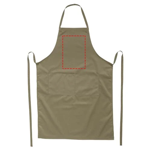 Zástera Viera – khaki – tlačová plocha – Hruď
