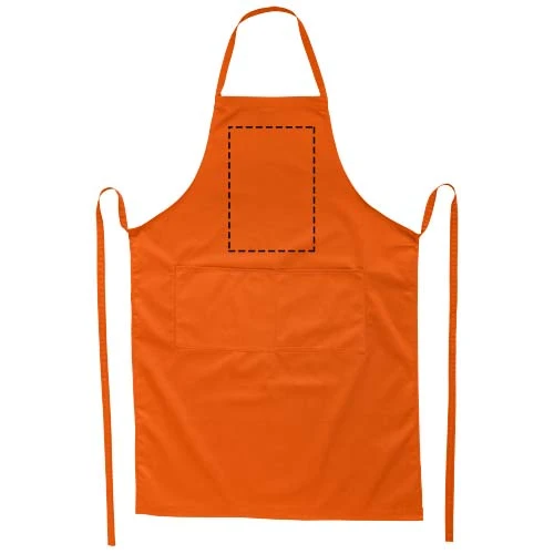 Zástera Viera – oranžová – tlačová plocha – Hruď