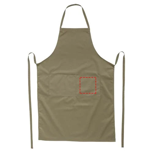 Zástera Viera – khaki – tlačová plocha – Ľavé vrecko
