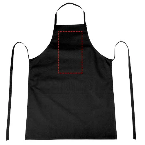 Zástera Reeva – černá – tlačová plocha – Hruď
