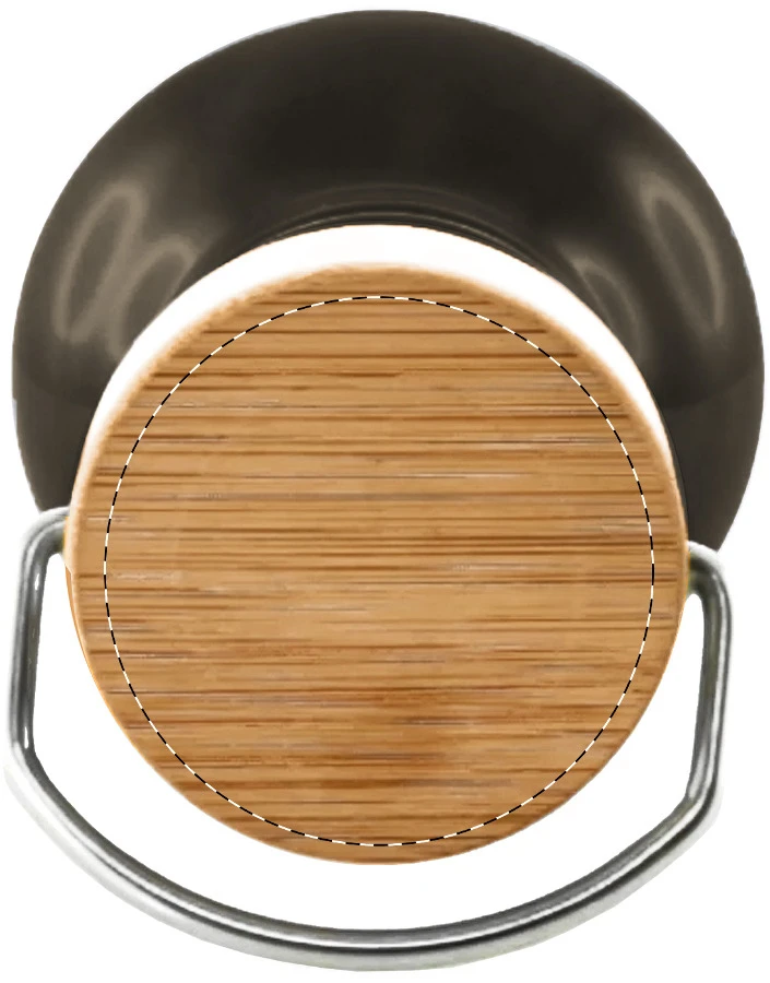 Trilloo tritanová flaša – dark grey – tlačová plocha – Čiapka