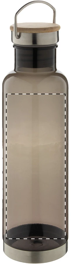 Trilloo tritanová flaša – dark grey – tlačová plocha – Predná strana
