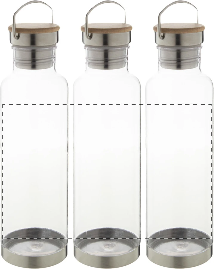 Trilloo tritanová flaša – transparent – tlačová plocha – Obal