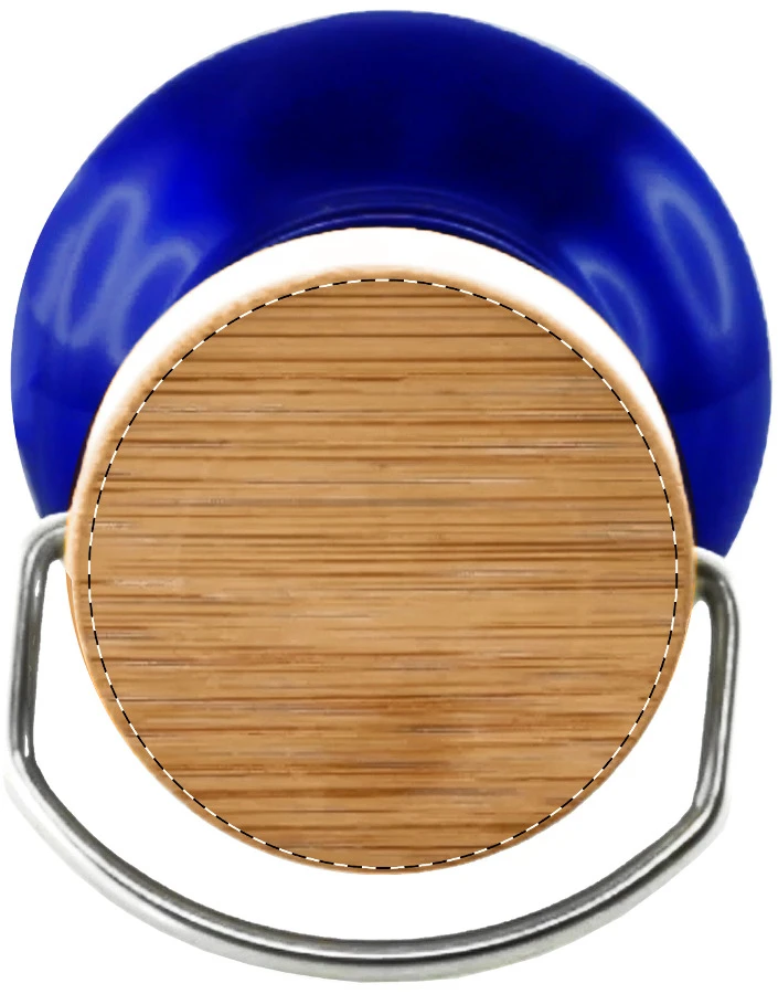 Trilloo tritanová flaša – blue – tlačová plocha – Bambusová časť