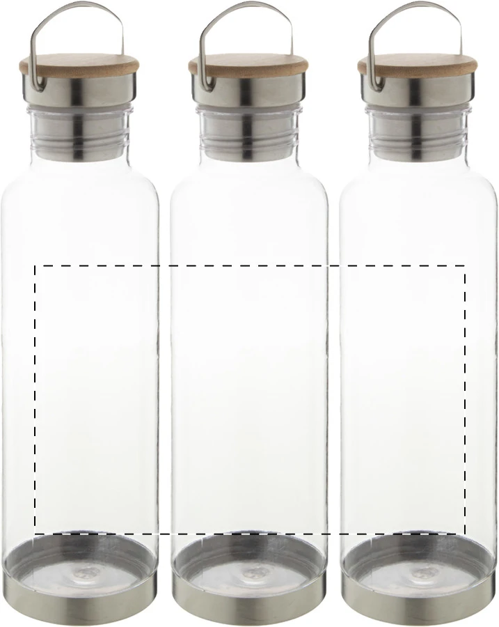 Trilloo tritanová flaša – transparent – tlačová plocha – Celoplošná potlač – rotačná sieťotlač