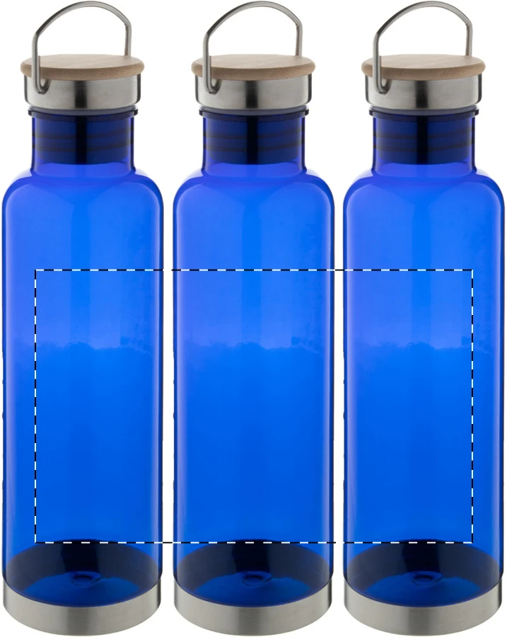 Trilloo tritanová flaša – blue – tlačová plocha – Celoplošná potlač – rotačná sieťotlač