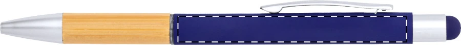 Borbox dotykové guličkové pero – dark blue – tlačová plocha – Pod klipom - pre praváka