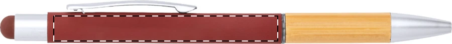 Borbox dotykové guličkové pero – red – tlačová plocha – Pod klipom - pre ľaváka
