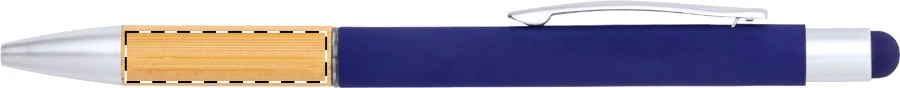Borbox dotykové guličkové pero – dark blue – tlačová plocha – Na telo - pre praváka