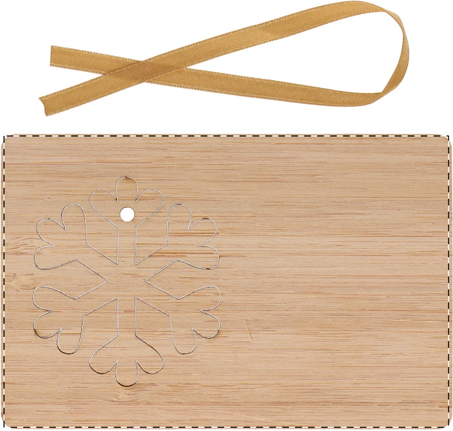 BooCard vianočná pohľadnica – natural – tlačová plocha – Predná strana