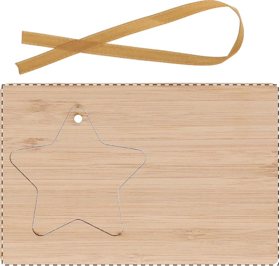 BooCard vianočná pohľadnica – natural – tlačová plocha – Predná strana