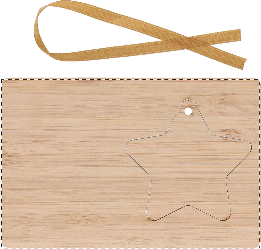 BooCard vianočná pohľadnica – natural – tlačová plocha – Zadná strana
