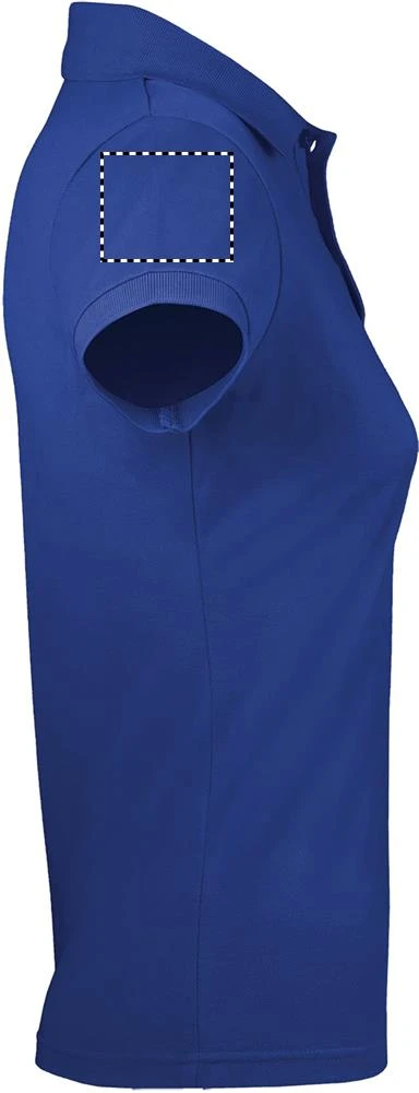 PRIME WOMEN POLO 200gr - Sol's – kelly green – tlačová plocha – Pravý rukáv