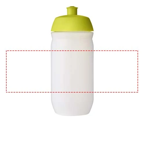 HydroFlex ™ Clear 500 ml športová fľaša – limetková – tlačová plocha – Po obvode
