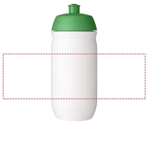 HydroFlex ™ 500 ml športová fľaša – zelená – tlačová plocha – Po obvode