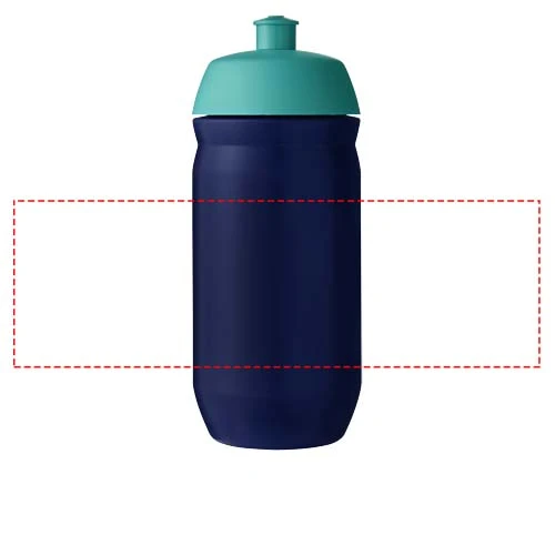 HydroFlex ™ 500 ml športová fľaša – vodní modrá – tlačová plocha – Po obvode