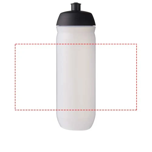 HydroFlex ™ Clear 750 ml športová fľaša – černá – tlačová plocha – Po obvode