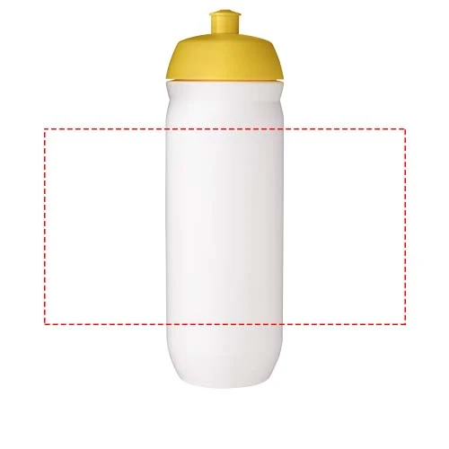 HydroFlex ™ 750 ml športová fľaša – žlutá – tlačová plocha – Po obvode