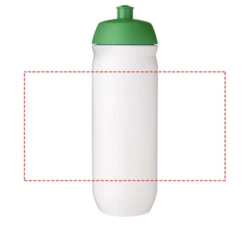 HydroFlex ™ 750 ml športová fľaša – zelená – tlačová plocha – Po obvode