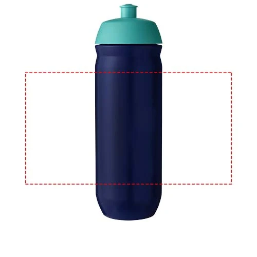 HydroFlex ™ 750 ml športová fľaša – vodní modrá – tlačová plocha – Po obvode