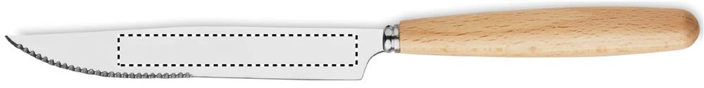 Súprava príborov z nerezovej ocele – béžová – tlačová plocha – KNIFE SIDE 1