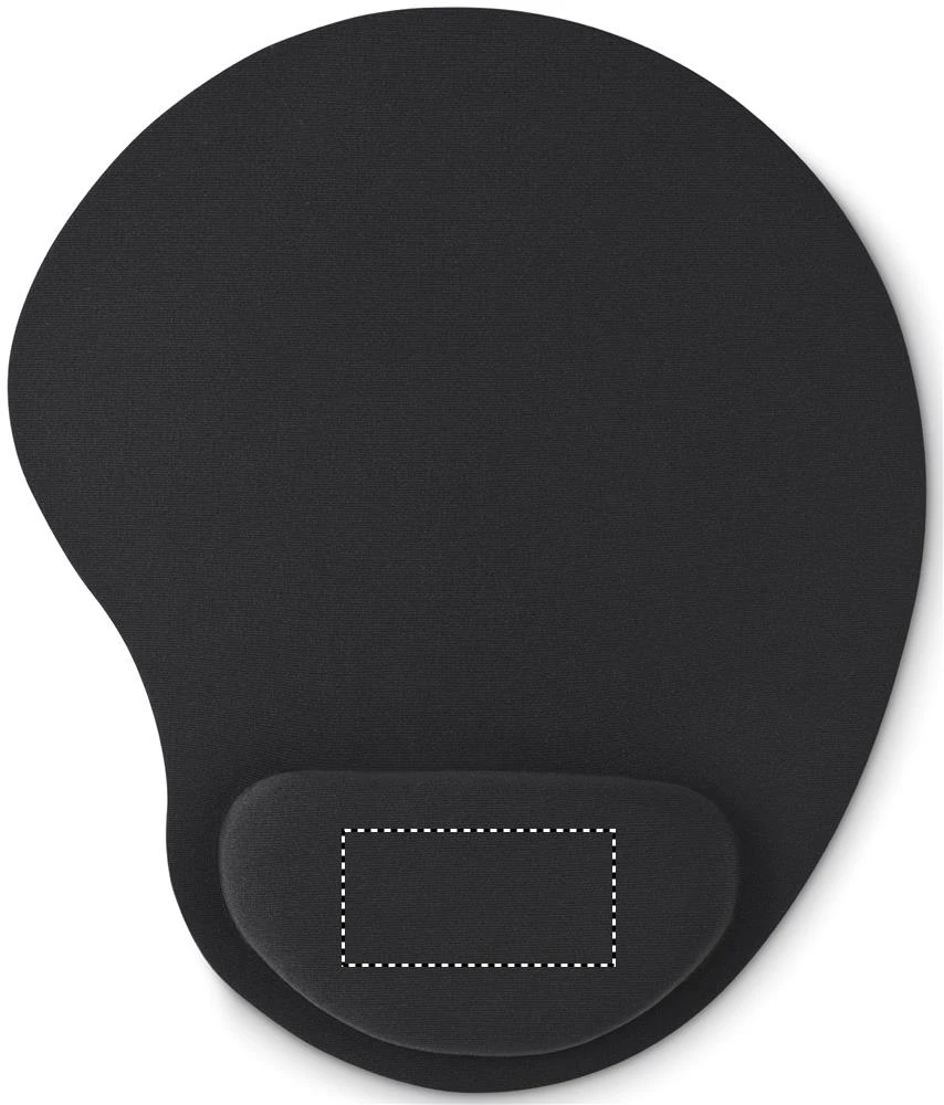 Ergonomická podložka pod myš – černá – tlačová plocha – WRIST SUPPORT