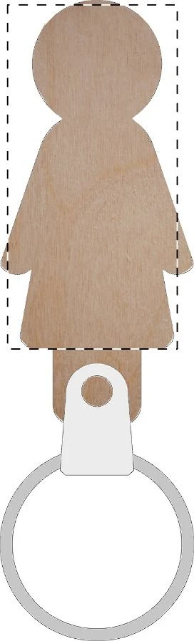 Homey Plus vešiak na kľúče na stenu – natural – tlačová plocha – Kľúčenka 2
