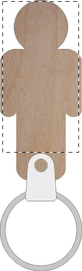 Homey Plus vešiak na kľúče na stenu – natural – tlačová plocha – Kľúčenka 3