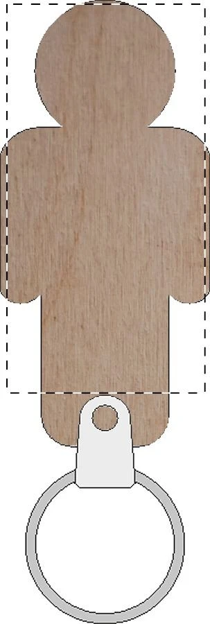 Homey Plus vešiak na kľúče na stenu – natural – tlačová plocha – Kľúčenka 4