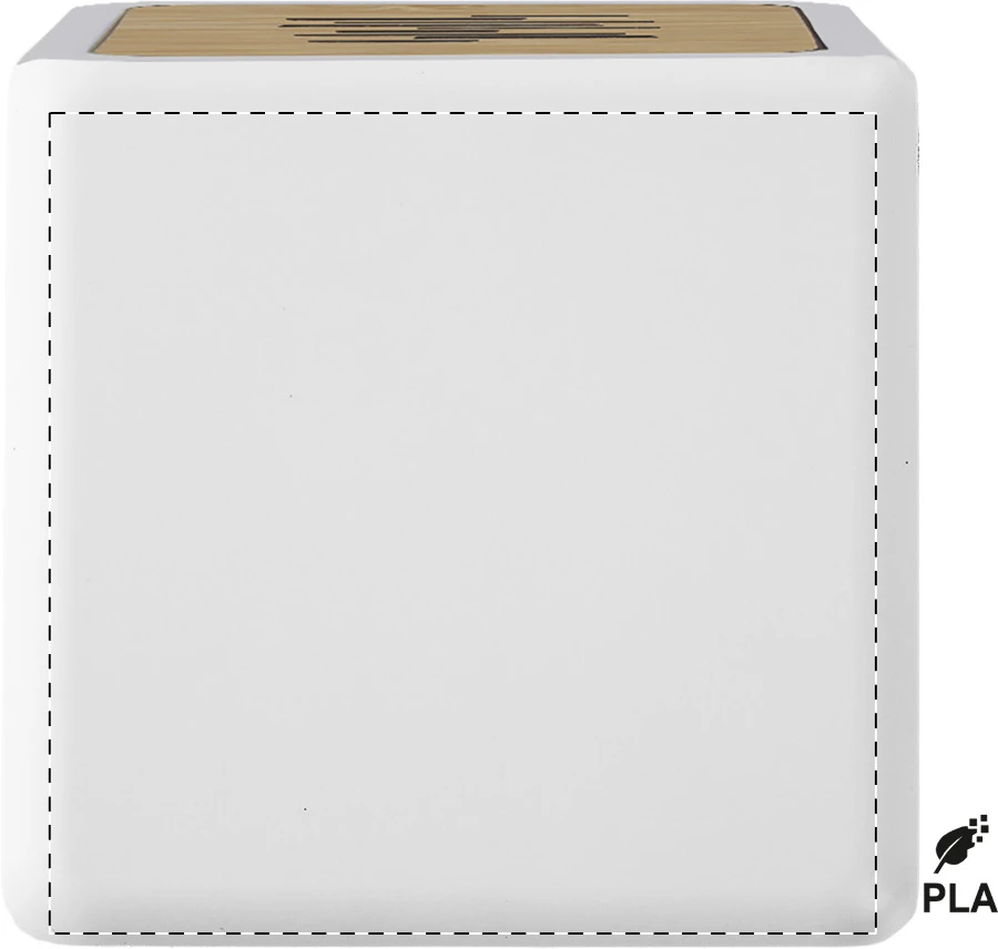 Aflia Bezdrôtový reproduktor PLA – white – tlačová plocha – Zadná strana
