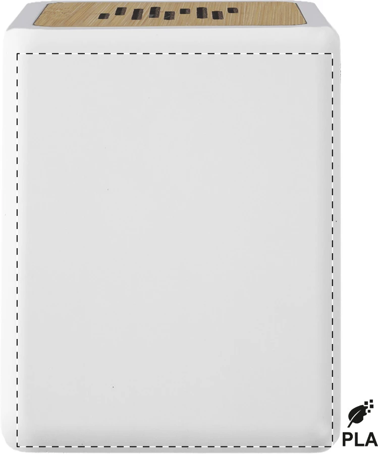Aflia Bezdrôtový reproduktor PLA – white – tlačová plocha – Pravá strana