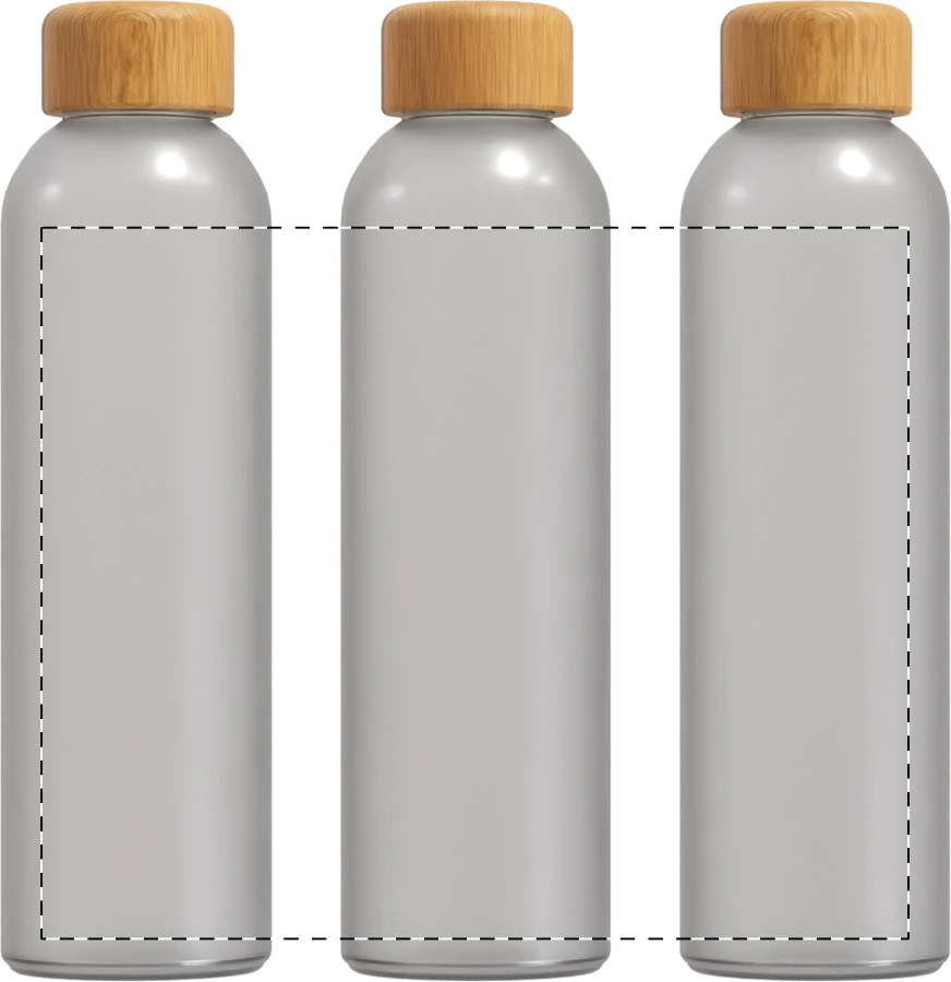 Cloody sklenená flaša – frosted white – tlačová plocha – Obal