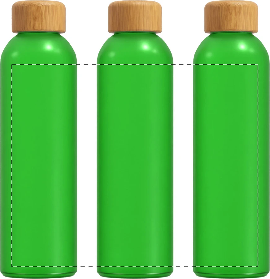 Cloody sklenená flaša – green – tlačová plocha – Obal