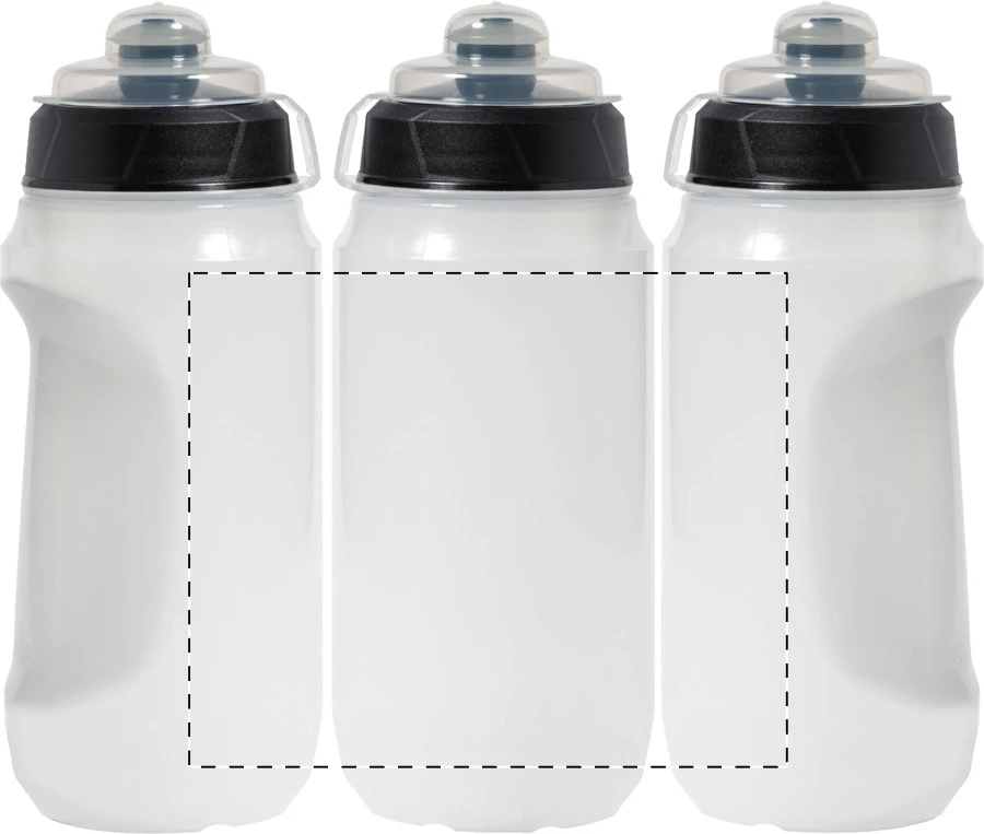 Cirna športová fľaša – white – tlačová plocha – Obal