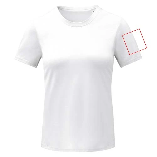 Dámske tričko cool fit s krátkym rukávom Kratos - Elevate – bílá – tlačová plocha – Ľavý biceps