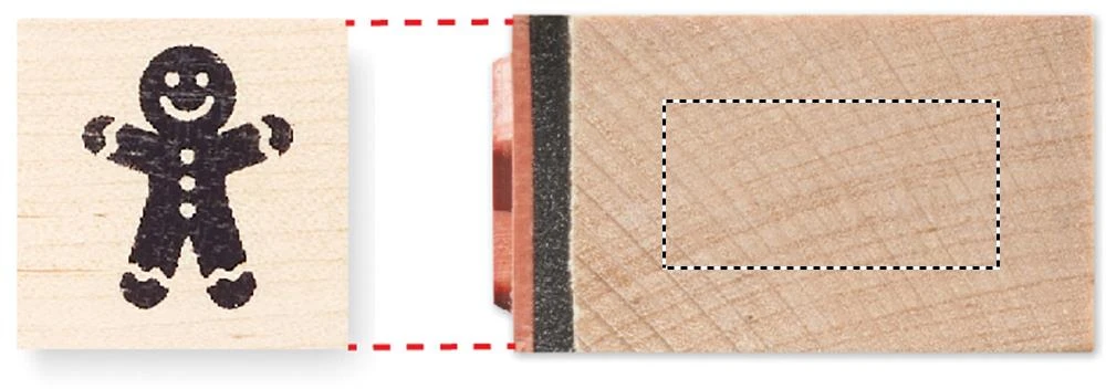 8 drevených vianočných pečiatok – béžová – tlačová plocha – STAMP COOKIE