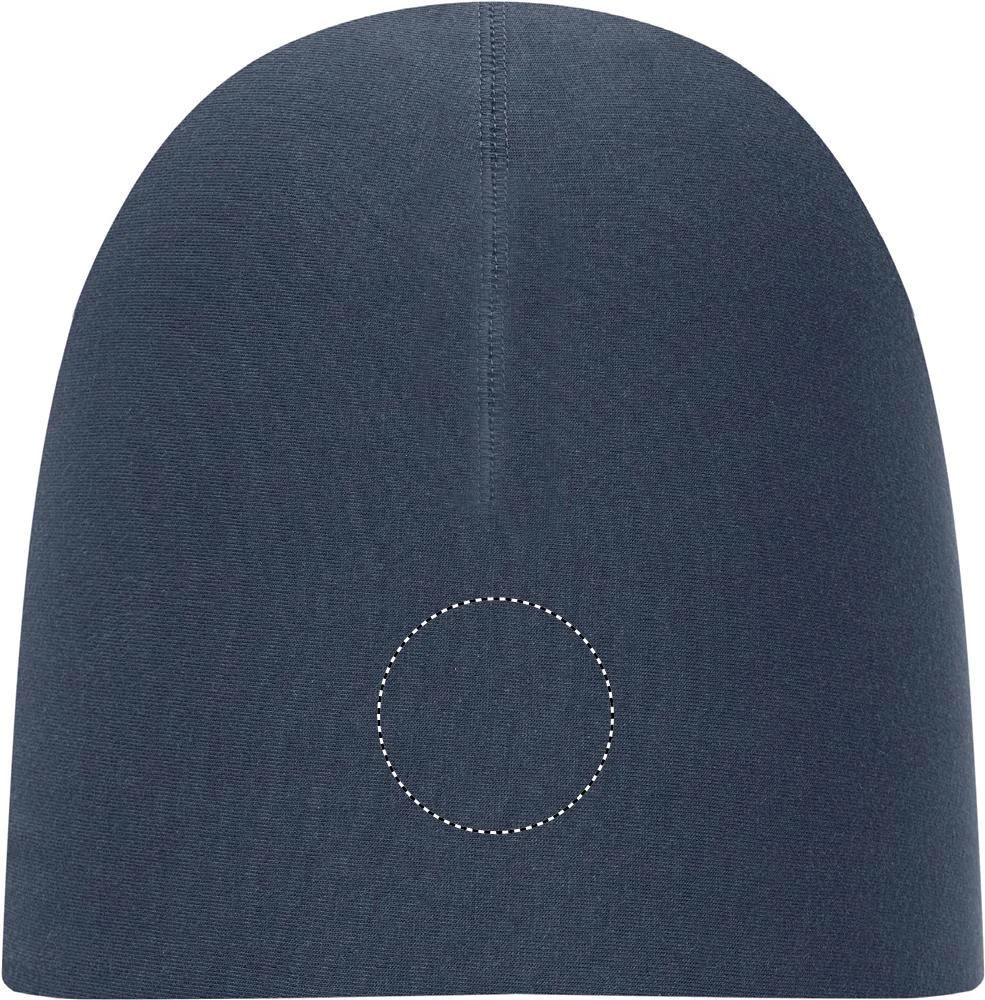 Unisex bavlnená čiapka – modrá – tlačová plocha – FRONT CENTER