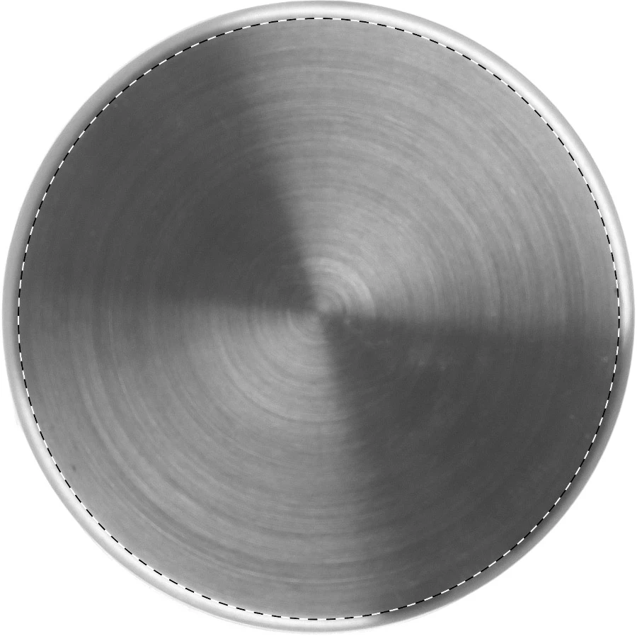 Blussi fľaša z nerez ocele – silver – tlačová plocha – Čiapka