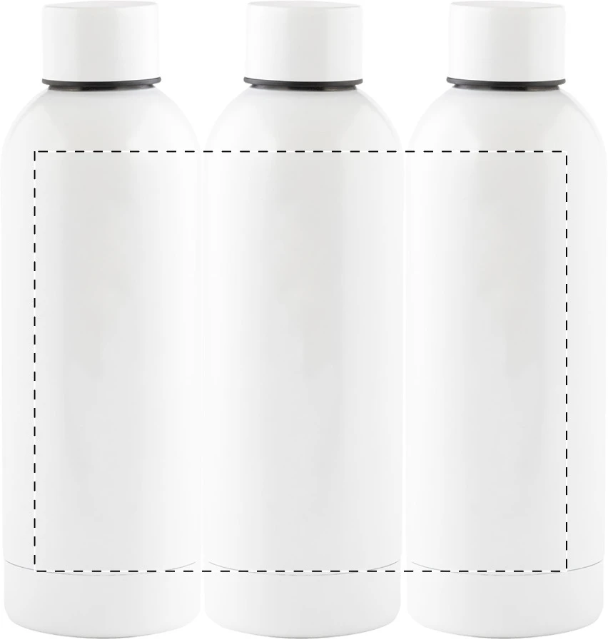 Blussi fľaša z nerez ocele – white – tlačová plocha – Obal