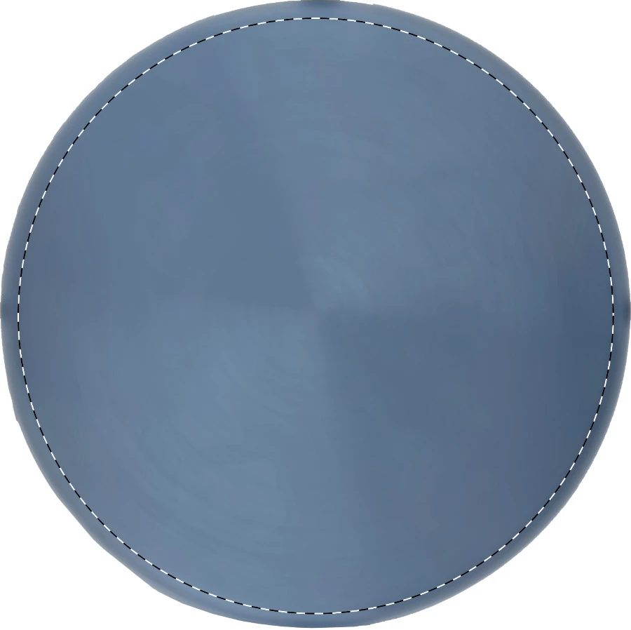 Blussi fľaša z nerez ocele – dark blue – tlačová plocha – Vrchná časť