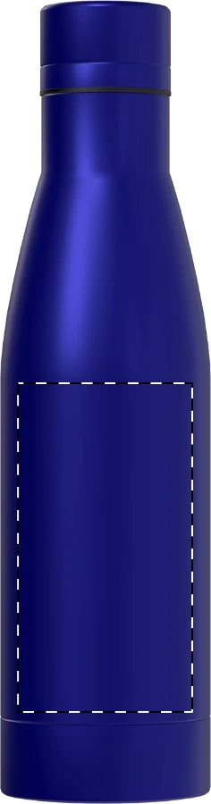 Koppar termoska s medenou izoláciou – blue – tlačová plocha – Predná strana