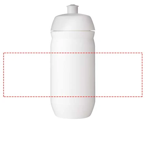 HydroFlex™ 500 ml športová fľaša – bílá – tlačová plocha – Po obvode