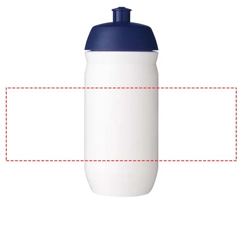 HydroFlex™ 500 ml športová fľaša – modrá – tlačová plocha – Po obvode