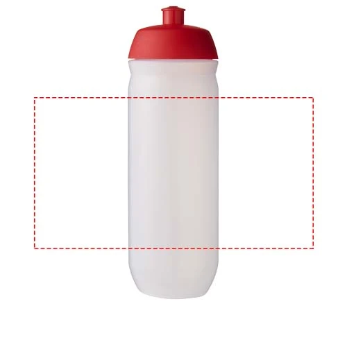 HydroFlex™ 750 ml športová fľaša – červená – tlačová plocha – Po obvode