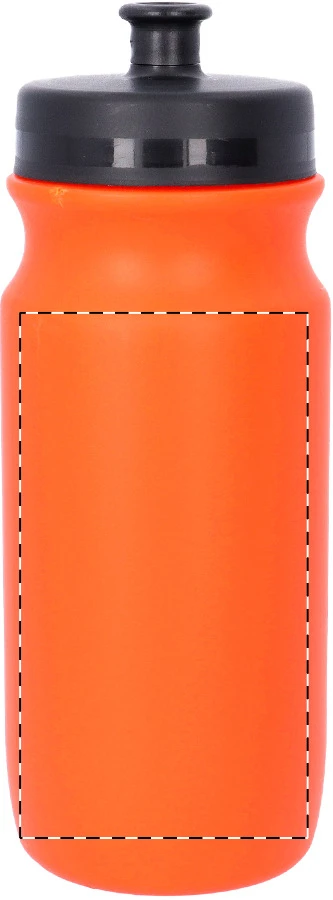 Palmares športová fľaša – orange – tlačová plocha – Predná strana