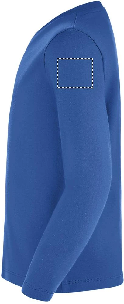 Imperial detské ls tričko - Sol's – royal blue – tlačová plocha – Ľavý rukáv