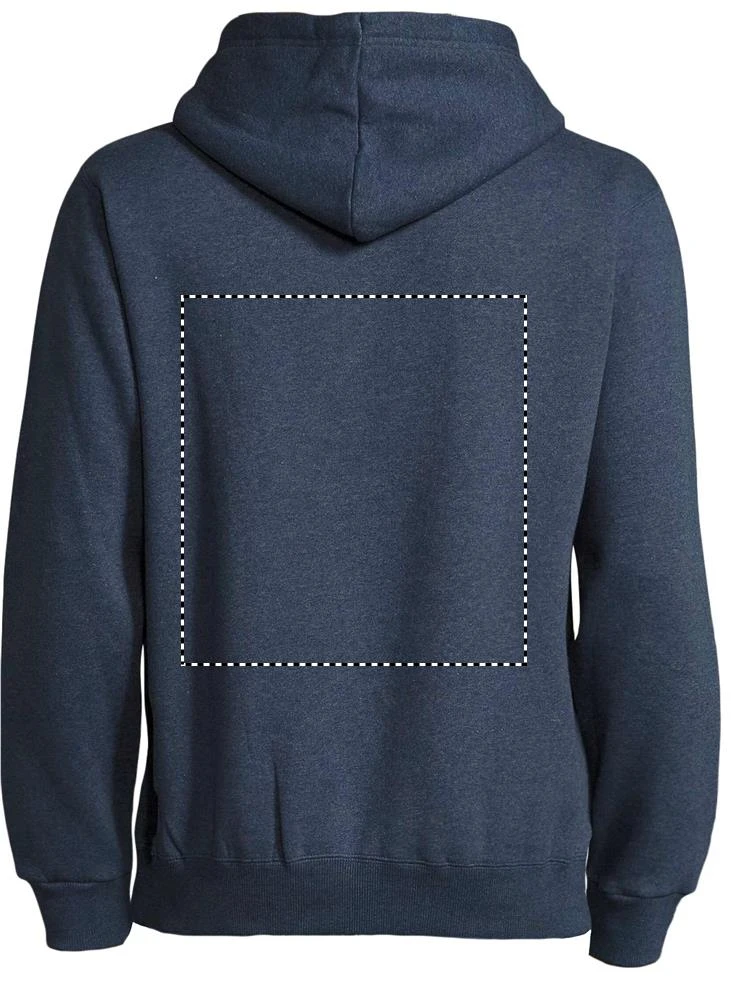 Spencer - mikina s kapucňou - Sol's – džínová (denim) – tlačová plocha – BELOW THE HOOD